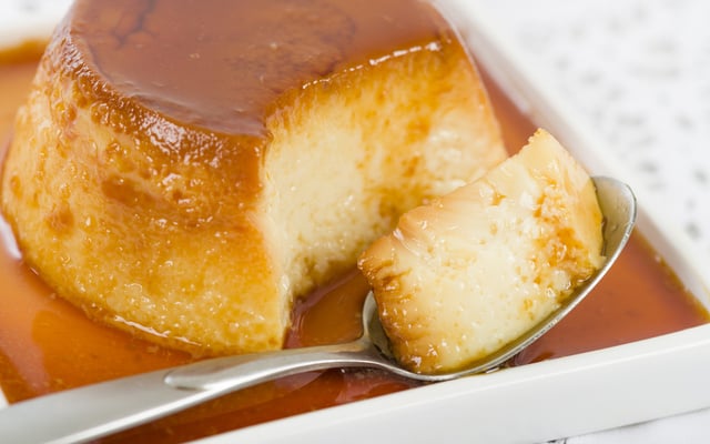 Pudim de micro-ondas