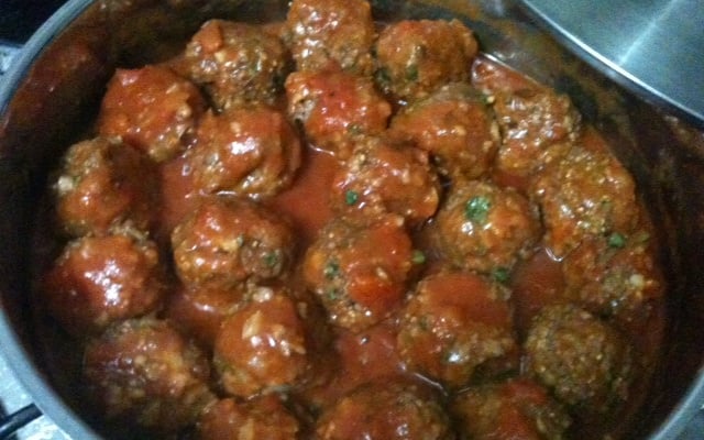 Almôndegas de soja com farinha de trigo integral