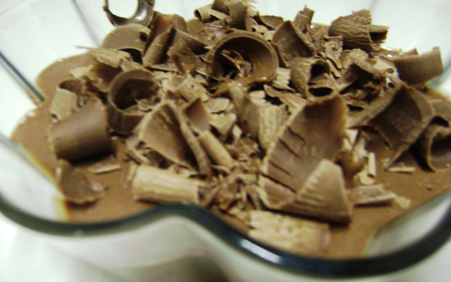 Mousse rápida de chocolate