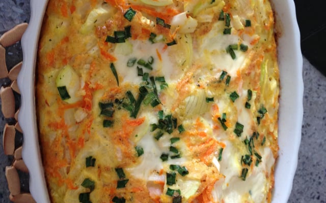 Ometele light de forno com abobrinha - Bavaresco