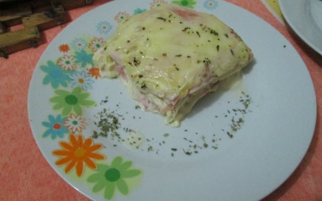 Pizza de pão de forma