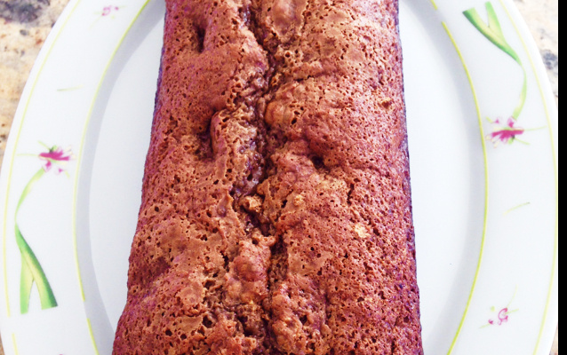 Pão de banana e passas