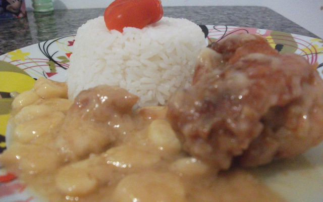 Frango ao vinho e champignon