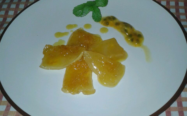 Doce de casca de maracujá