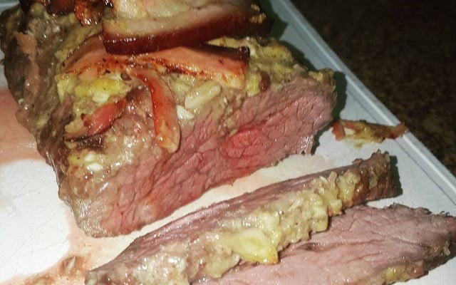 Maminha na mostarda e alho assada