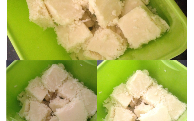 Doce de leite em pó em pedaço