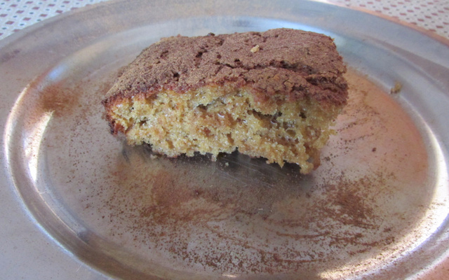 Bolo de banana com iogurte