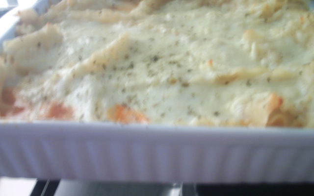 Lasanha quatro queijos