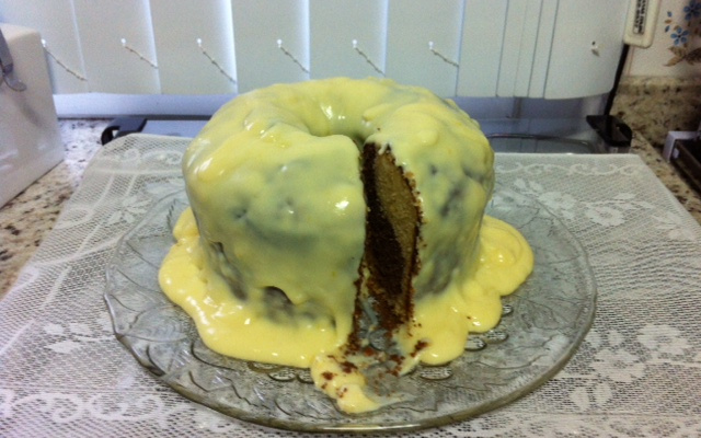 Bolo simples mesclado