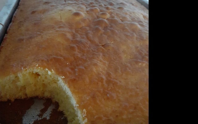 Bolo simples de liquidificador