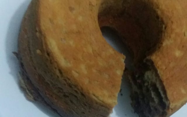 Bolo mesclado de liquidificador