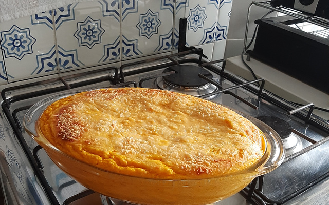 Suflê de 4 legumes no liquidificador