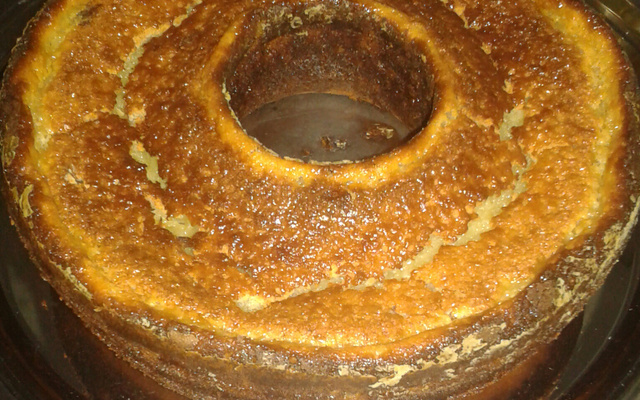 Bolo creme de fubá com ricota