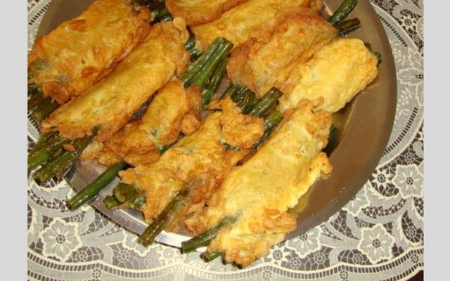 Feixes de vagem à milanesa