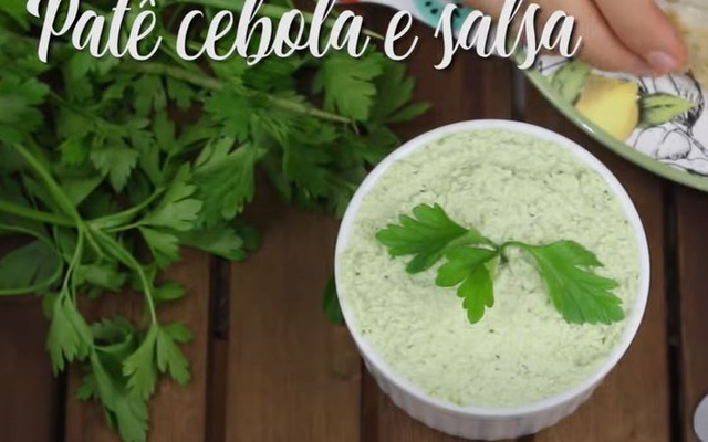 Patê cebola e salsa vegano