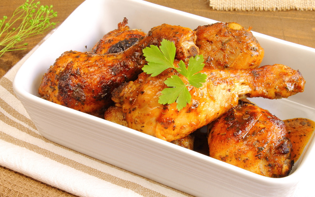 Coxa de frango na panela de pressão