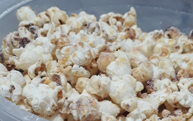 Pipoca de leite em pó