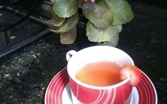 Chá de morango