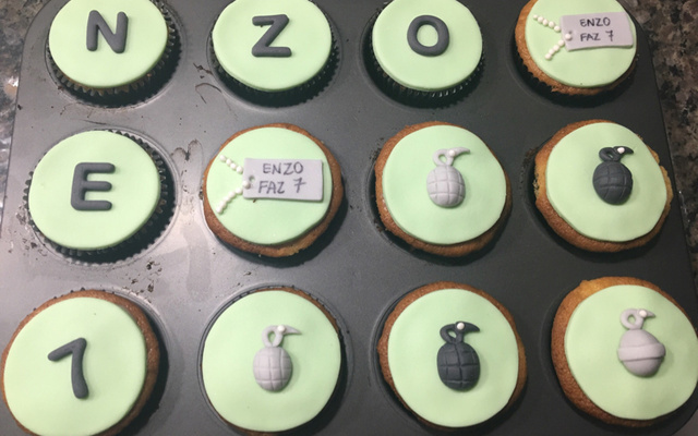 Cupcake de bicho de pé