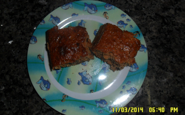 Bolo de Whey Protein com ameixa seca