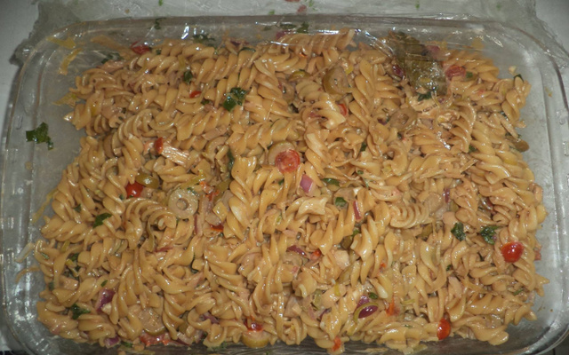 Salada perfeita de macarrão