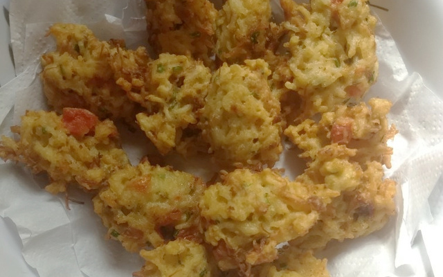 Bolinho de arroz com frango