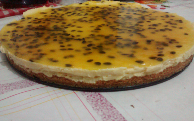 Torta de maracujá econômica