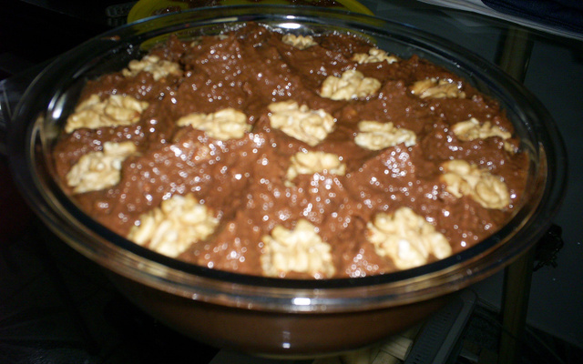 Creme de chocolate com Nozes