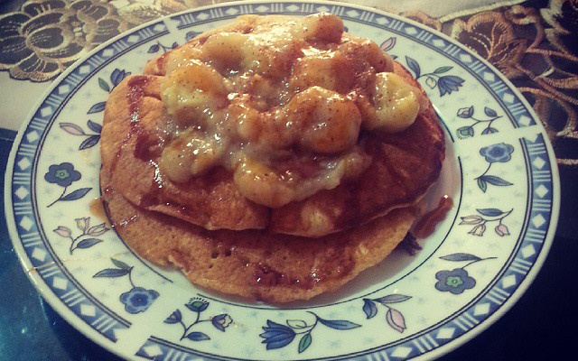 Waffle de frigideira (pancakes)