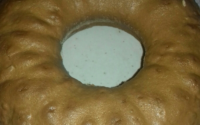 Bolo de baunilha e canela