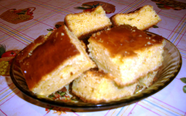 Delicioso bolo de milho verde