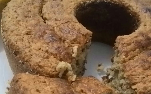 Bolo super fit de banana (sem farinha, sem açúcar e sem leite)