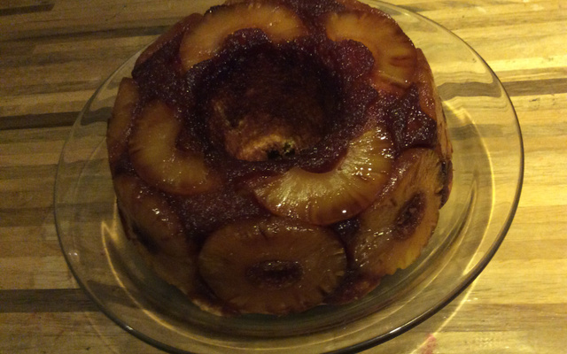 Bolo de ananás caramelizado (sem Manteiga)