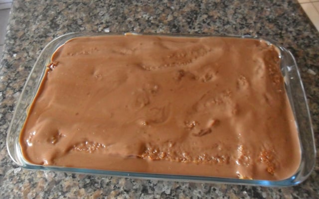 Pavê de bolo pronto de laranja