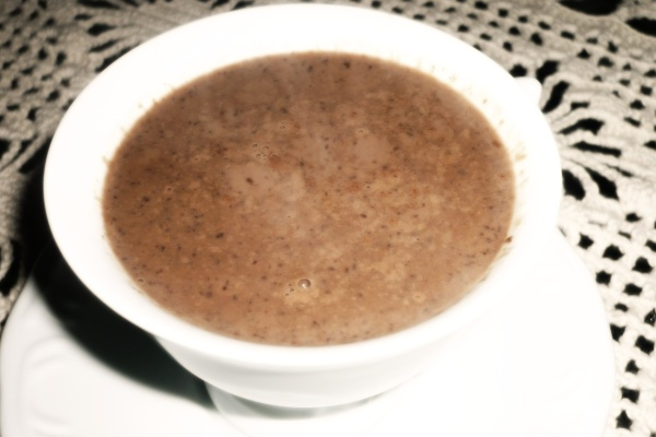 Chocolate quente meio amargo