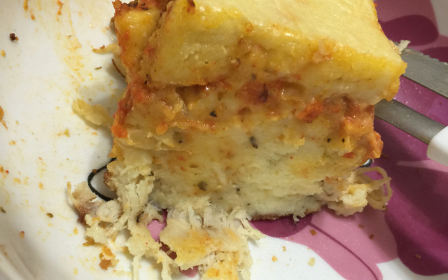 Torta de frango de liquidificador prática