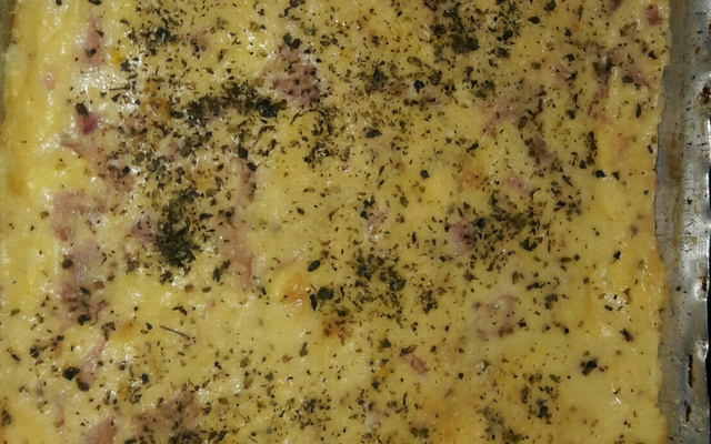 Torta de presunto e queijo cremosa