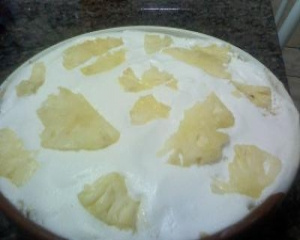 Bolo pavê de abacaxi