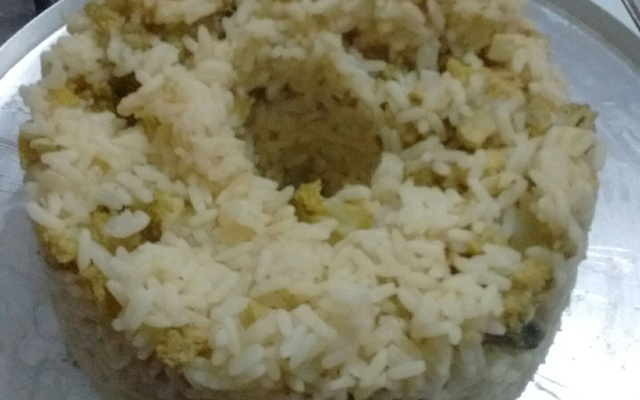 Arroz de brócolis Ninja