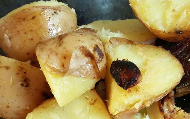 Batata na panela de pressão