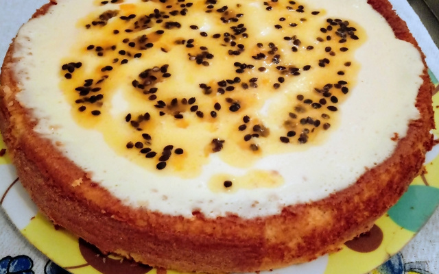 Bolo mousse de maracujá