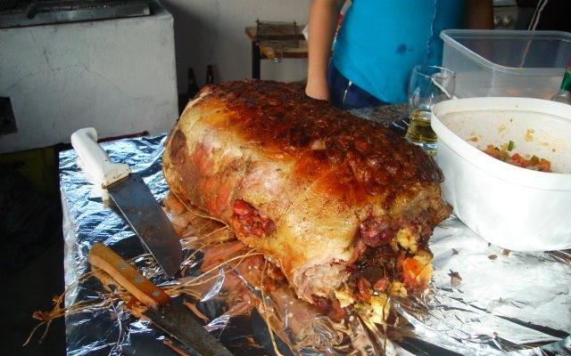 Costela desossada recheada