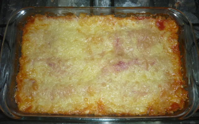 Lasanha média rápida e prática