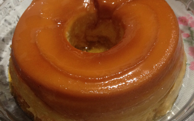 Pudim de mandioca com coco