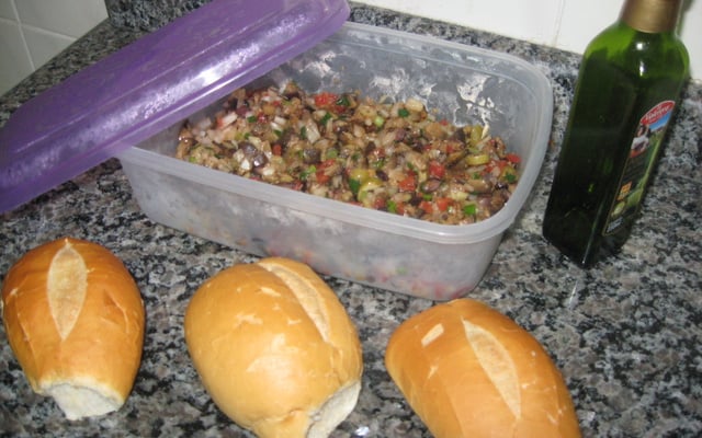 Berinjela para sanduíche