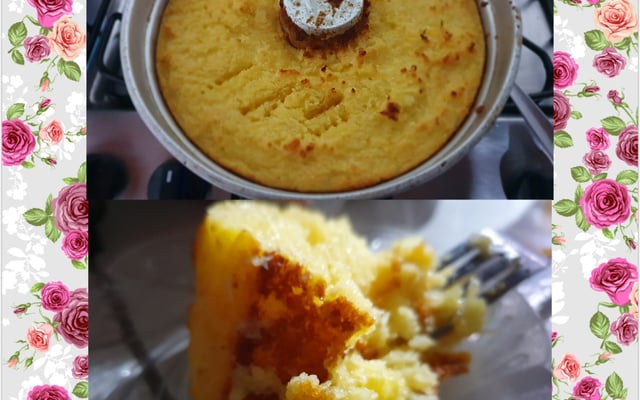 Bolo de mandioca de liquidificador
