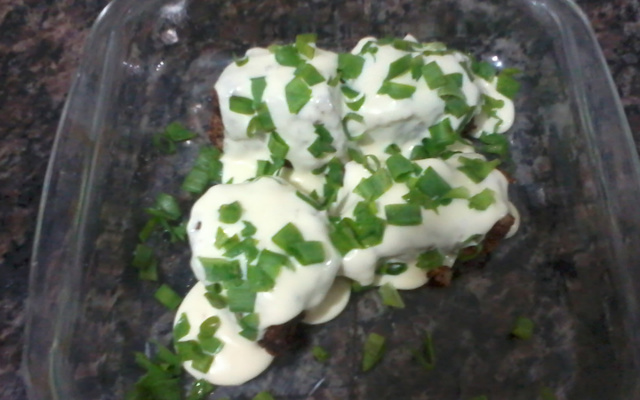 Filé mignon à milanesa com requeijão