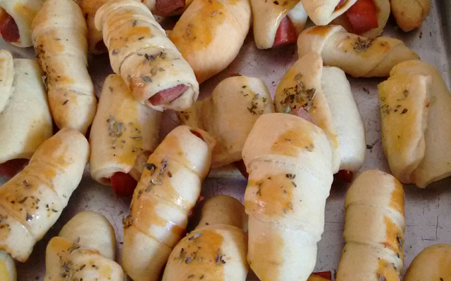 Cachorro quente assado