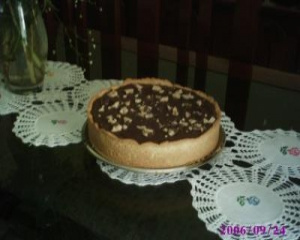 Torta de chocolate saborosa