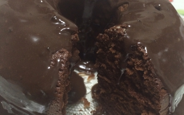 Bolo de chocolate maravilhoso